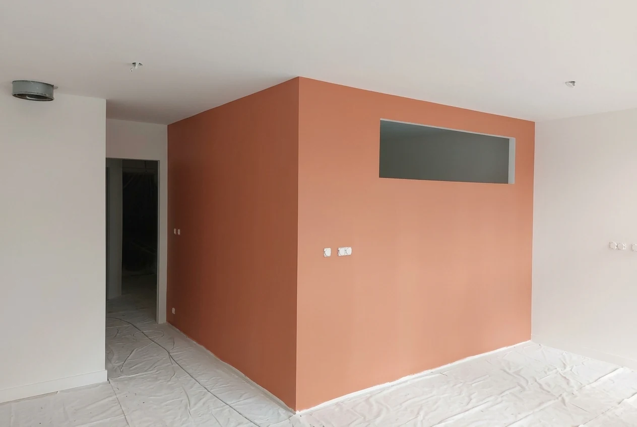 Séjour — mur terracotta